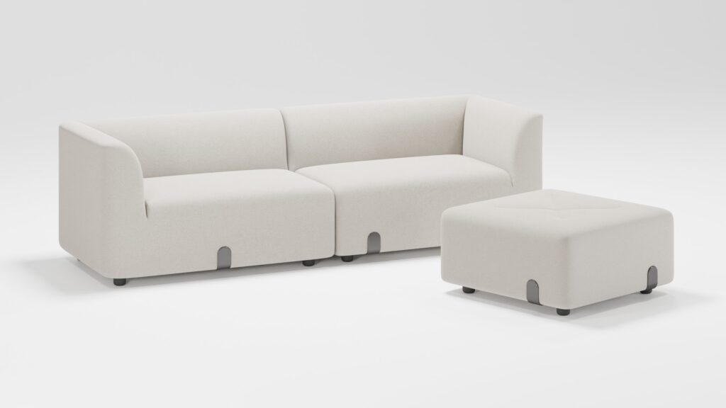 Left corner + Right corner + Big pouf